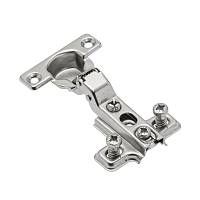 Петля полунакладная GTV CI08 mini с ответной планкой H-0 и еврошурупом — купить оптом и в розницу в интернет магазине GTV-Meridian.